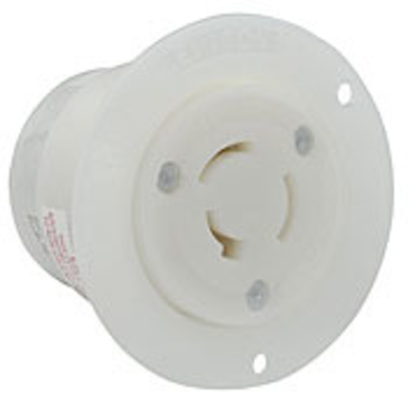 LEVITON 20A Flanged Outlet Locking Receptacle 3P 3W 125/250V 3326-C